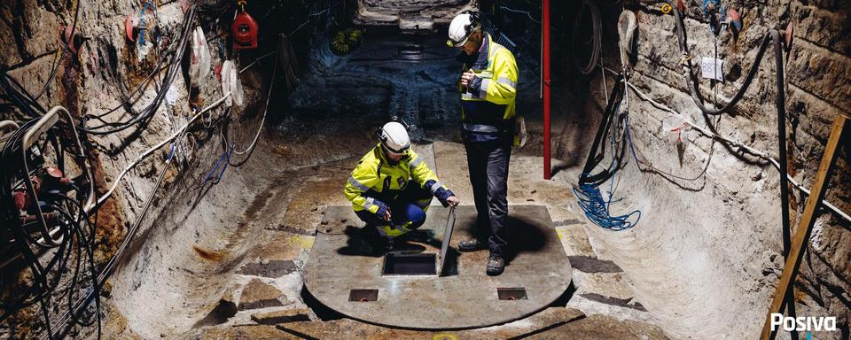 Dans le cimetière nucléaire "Onkalo" sur la presqu'île d'Olkiluoto en Finlande. [Posiva]