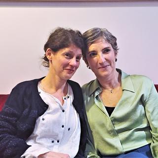 Anne-Shlomit Deonna et Pascale Vachoux. Photo transmise pour leur venue dans Vertigo le 20 mars 2023. [DR]