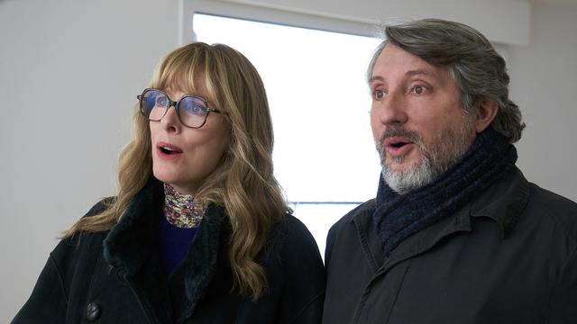 Bruno Podalydès et Karin Viard dans le film "Wahou!". [Xenix Film]