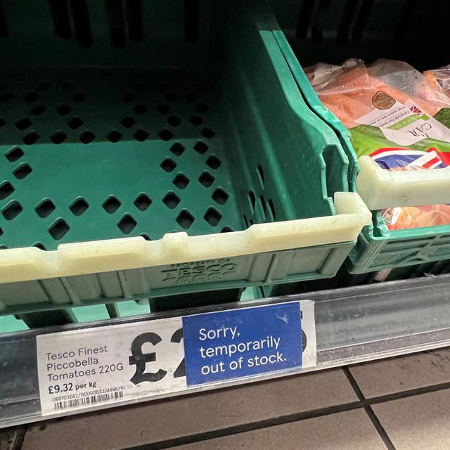 Le Royaume-Uni souffre d'une pénurie de fruits et légumes. [Reuters - Toby Melville]