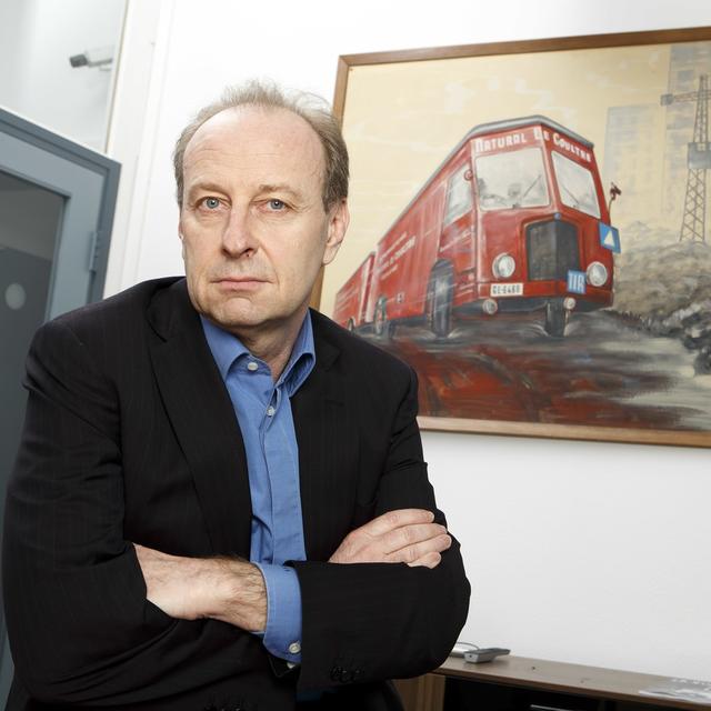 Yves Bouvier, dans son bureau à Genève le 27 mars 2015. [Keystone - Salvatore Di Nolfi]