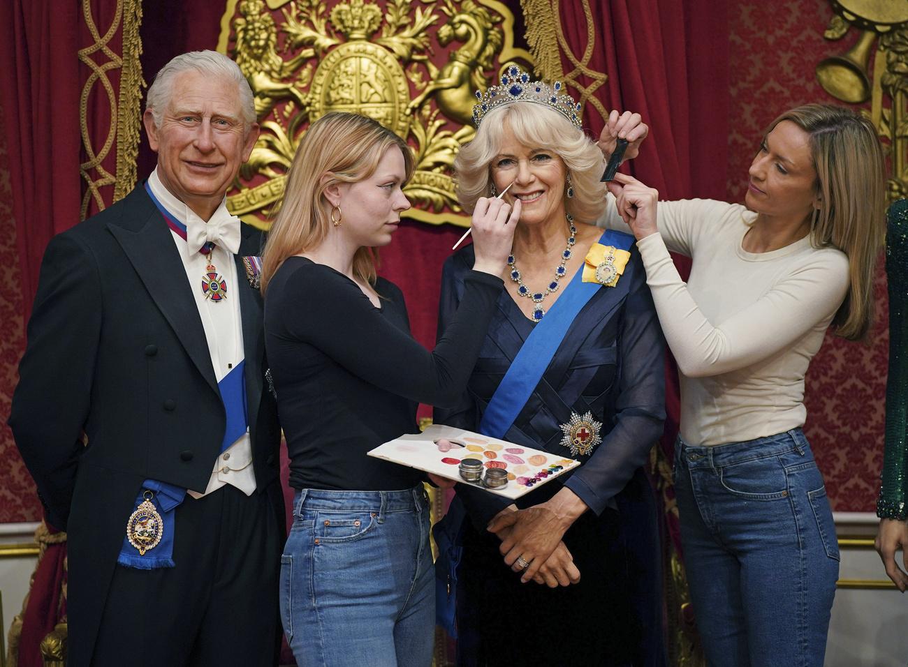 Le musée Madame Tussauds à Londres a dévoilé son mannequin de cire de la reine consort Camilla. [KEYSTONE - YUI MOK]