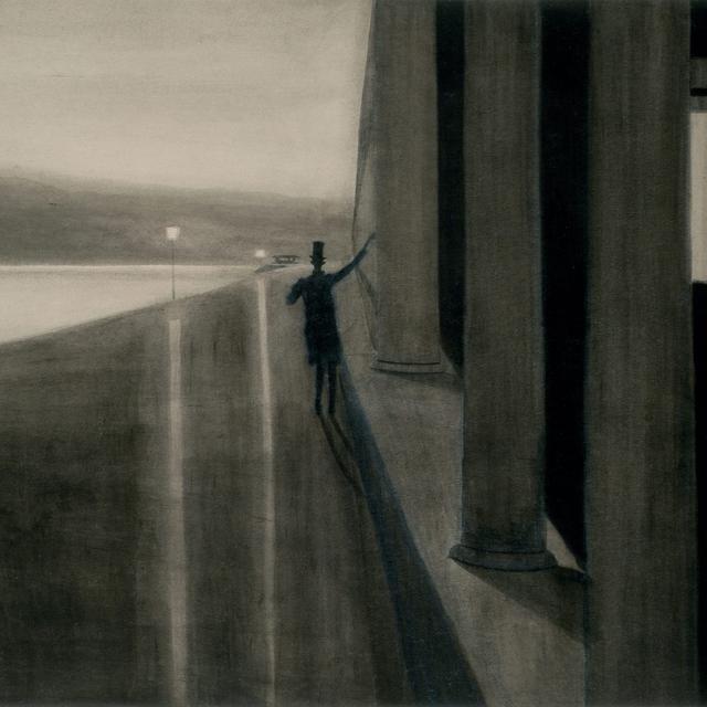 Tableau du peintre Léon Spilliaert, "La Nuit" (1908). [Propriété de l’État belge, collection de la Fédération Wallonie-Bruxelles - Luc Schrobiltgen, Bruxelles]