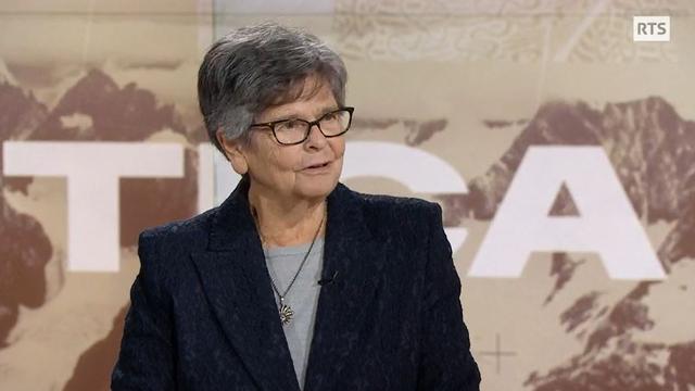 L'ancienne conseillère fédérale Ruth Dreifuss dans Helvetica. [RTS]