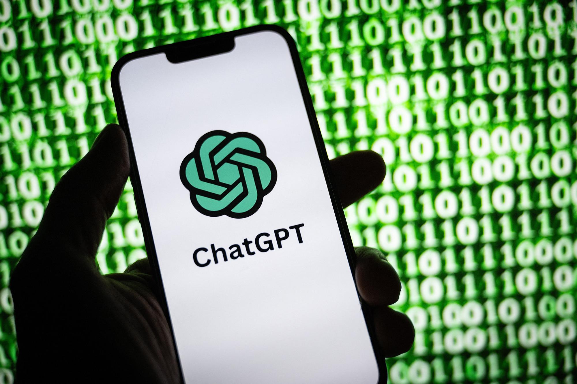 Le logo de ChatGPT. [AFP - Sébastien Bozon]