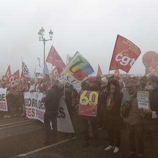 Manifestation contre la réforme des retraites à Toulouse. [Keystone - Guillaume Horcajuelo]