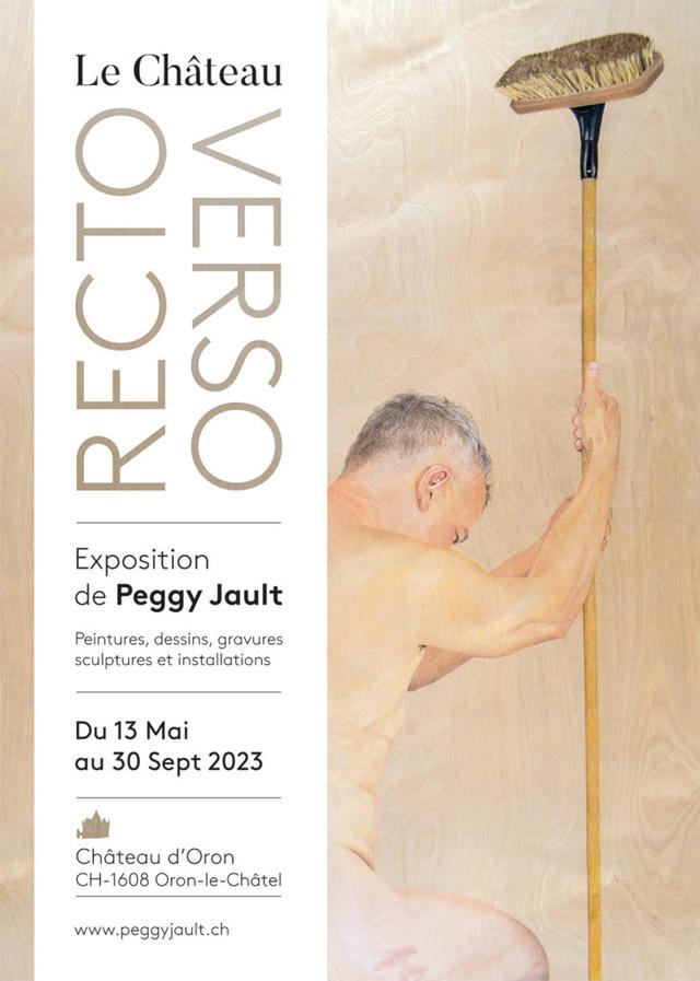 Affiche de l'exposition Peggy Jault au château d'Oron.