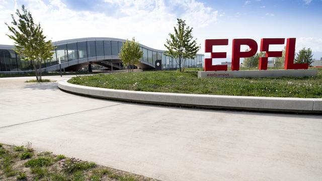 Le logo de l'EPFL. [Keystone - Laurent Gillieron]