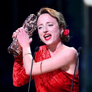 La musicienne et compositrice Irène Drésel a remporté le 24 février 2023 le César de la meilleure musique originale pour le film "A plein temps". [AFP - BERTRAND GUAY]