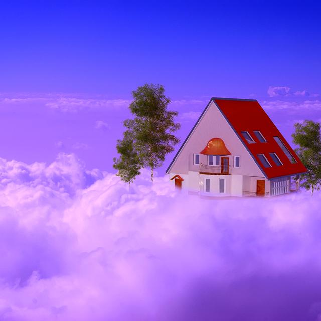 Fiction: maison dans les nuages. [Depositphotos - Iurii]