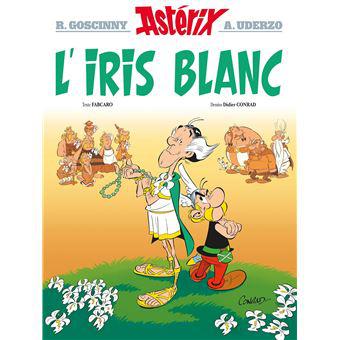 La couverture de la nouvelle BD Astérix "L'iris blanc". [Editions Albert René]