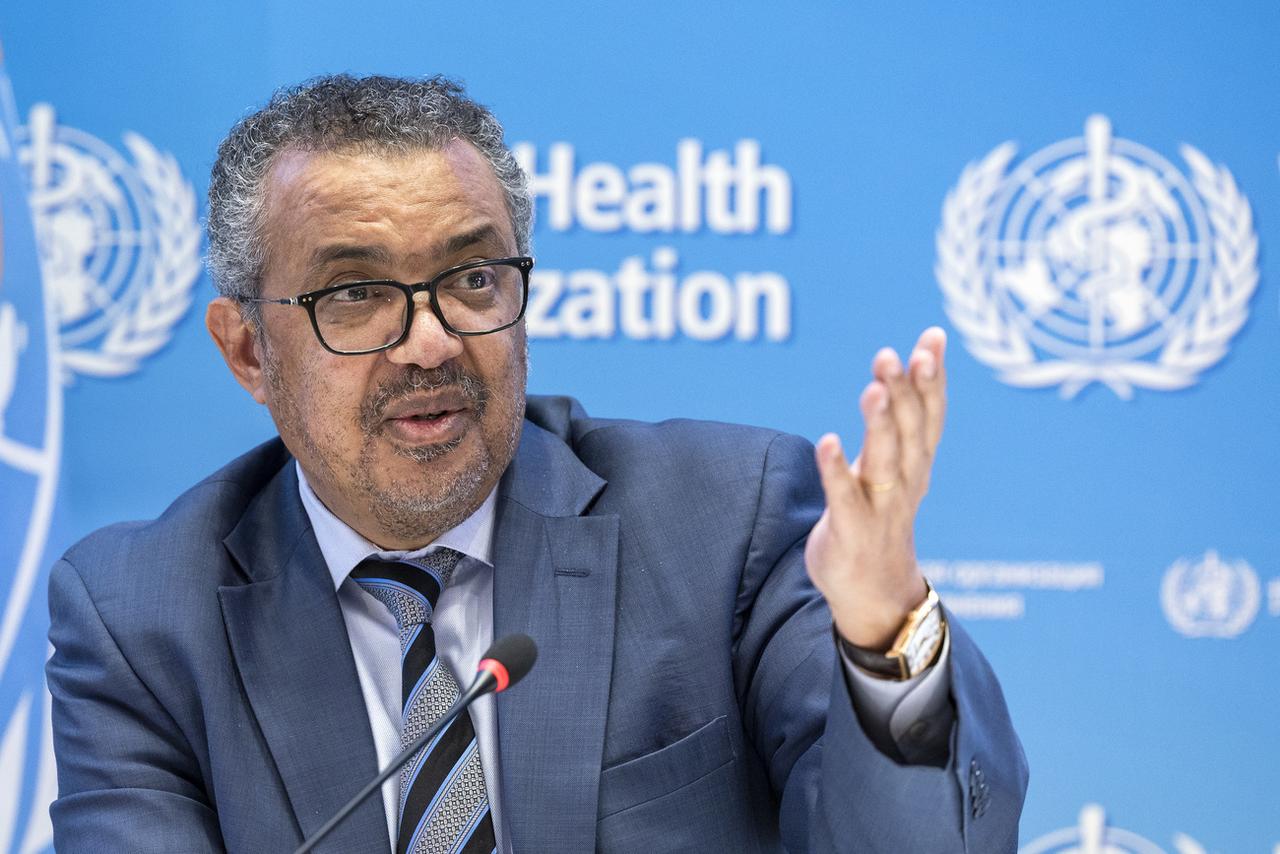 Le directeur général de l'OMS Tedros Adhanom Ghebreyesus. [Keystone - Salvatore Di Nolfi]