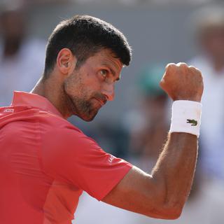 Rolland Garros : Novak Djokovic emporte la demi-finale. [Keystone - AP Photo/Thibault Camus]