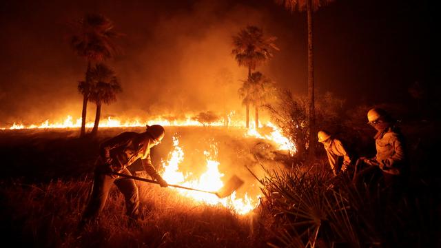 Un feu de forêt s'est déclaré au Paraguay en 2022. [Reuters - Cesar Olmedo]