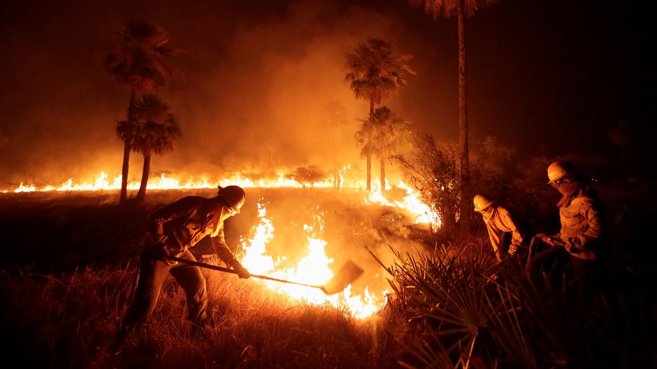 Un feu de forêt s'est déclaré au Paraguay en 2022. [Reuters - Cesar Olmedo]