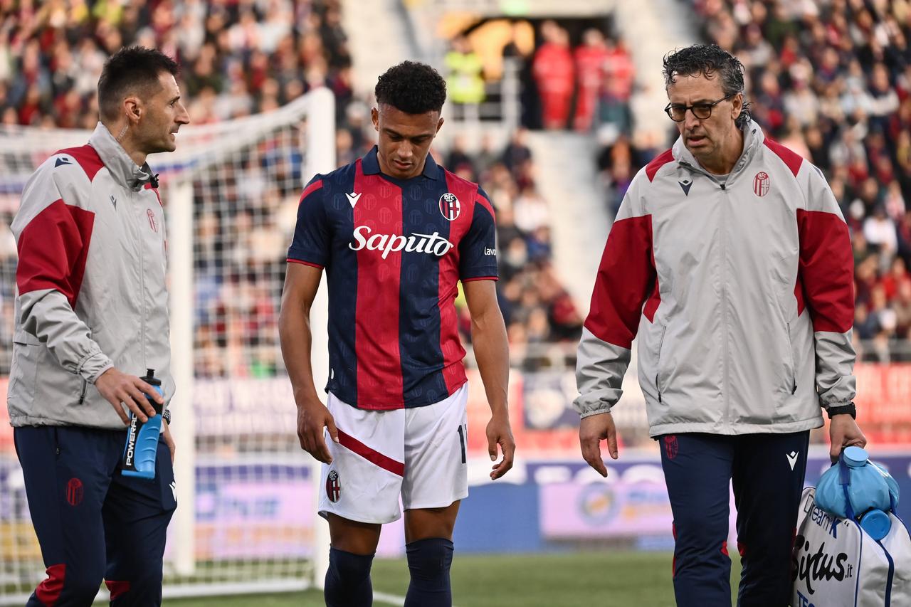 Dan Ndoye est sorti sur blessure trois jours après son but qualificatif contre l'Inter. [Imago - Massimo Paolone]