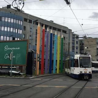 Tram 12 Genève. [RTS - Christophe Canut]