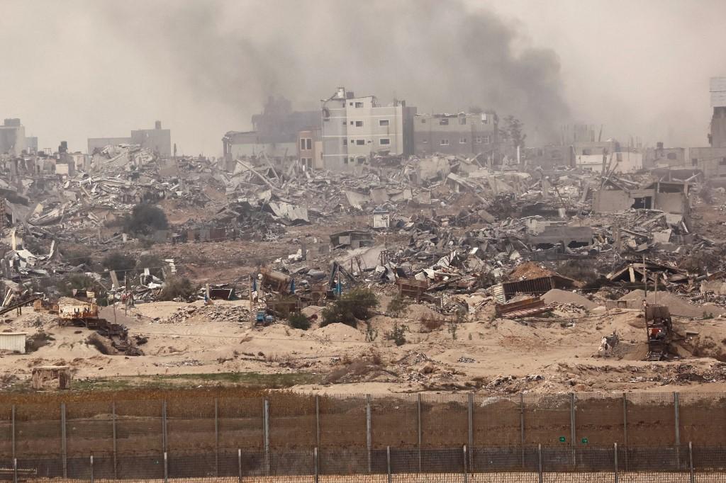 Des raids israéliens ont frappé cette nuit la bande de Gaza, où d'intenses combats font rage. [AFP - Gil Cohen-Magen]