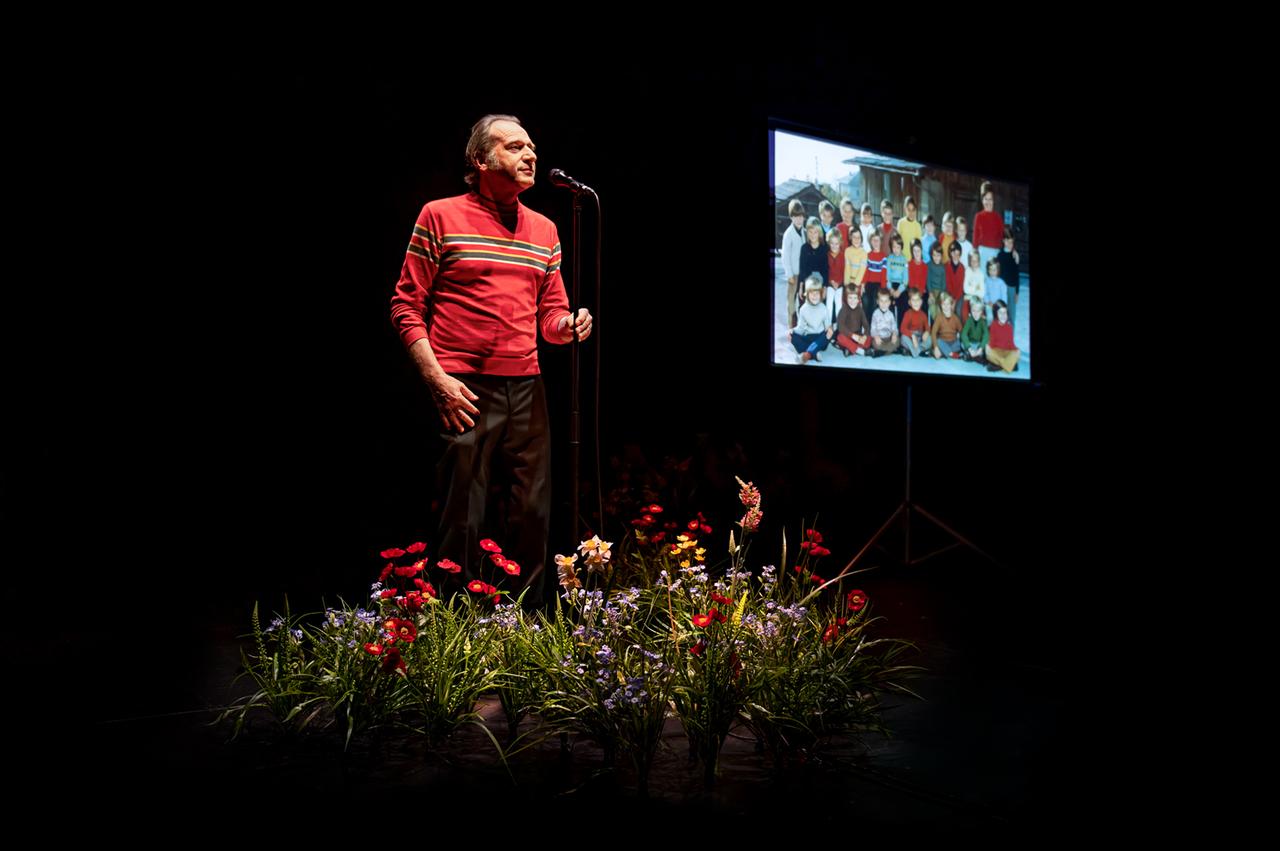 Le comédien valaisan Pierre-Isaïe Duc dans "Apepipopup!". [Théâtre des Halles à Sierre - Florence Zufferey]