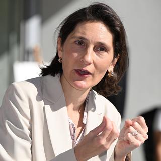 Amélie Oueda-Castera, la ministre française des Sports. [EPA/Keystone - Caroline Blumberg]