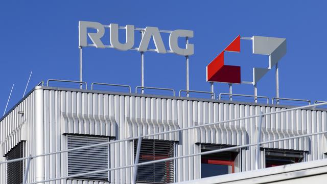 Le siège du groupe Ruag à Berne. [Keystone - Anthony Anex]