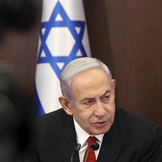 Le Premier ministre Benjamin Netanyahu a évoqué une guerre "longue et difficile" contre le Hamas. [Keystone]