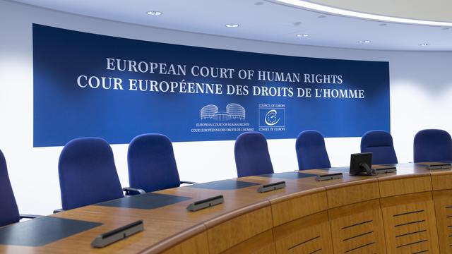 La Cour européenne des droits de l'Homme (CEDH) à Strasbourg. [Keystone - Christian Beutler]