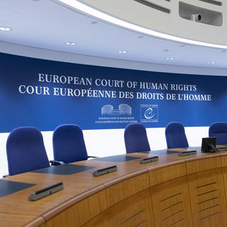 La Cour européenne des droits de l'Homme (CEDH) à Strasbourg. [Keystone - Christian Beutler]
