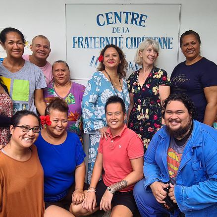Une classe d'adolescents tahitiens en situation de handicap prépare un voyage aux studios américains d'Hollywood. [Fraternité Chrétienne des Handicapés (Tahiti) - DR]