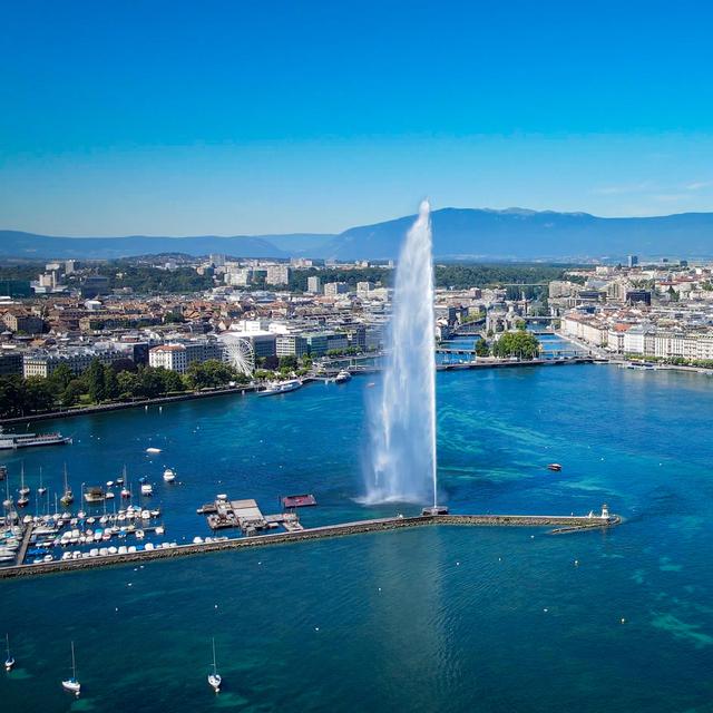 Vue de la ville de Genève. [Depositphotos - 4kclips]