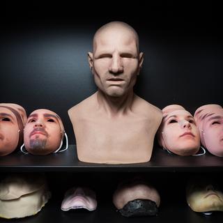 Les masques utilisés par les chercheurs de l'Idiap pour déjouer les systèmes de reconnaissance faciales. [Idiap]
