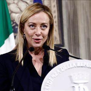 La Première ministre italienne Giorgia Meloni a réaffirmé sa fermeté contre l'immigration. [Reuters]