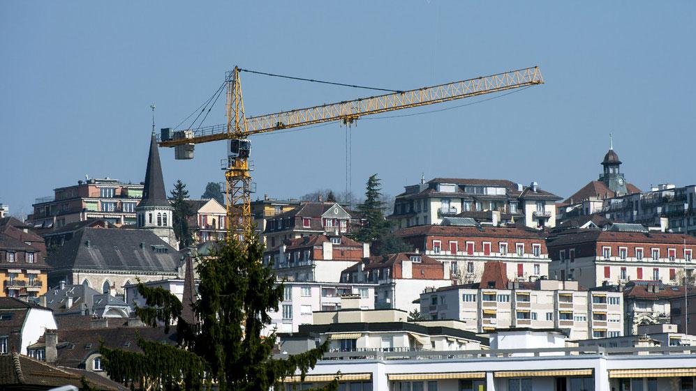 Le nombre de constructions a augmenté dans le canton de Vaud, mais celles-ci prennent plus de temps qu'avant. [Keystone - Jean-Christophe Bott]