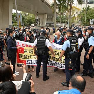 Ouverture du plus grand procès de militants pro-démocratie à Hong-Kong. [AFP - Peter PARKS]