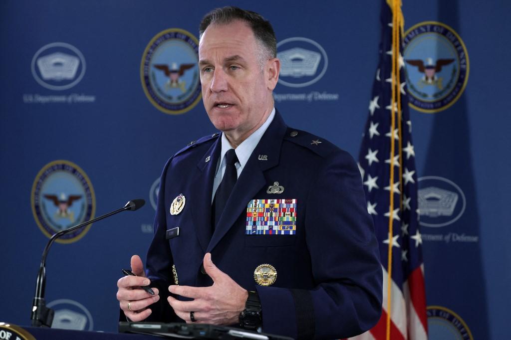 Le brigadier général Pat Ryder est le secrétaire de presse du Pentagone. [AFP - Alex Wong/Getty Images]