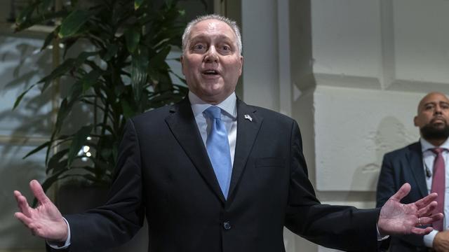 Steve Scalise, candidat républicain au poste de "speaker", renonce. [Keystone - AP Photo/Jose Luis Magana]