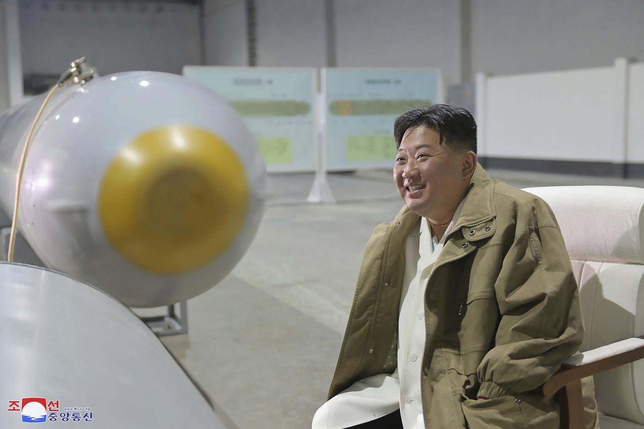 Kim Jong Un a personnellement supervisé les essais, selon l'agence d'Etat nord-coréenne. [Korea News Service via AP - Korean Central News Agency]