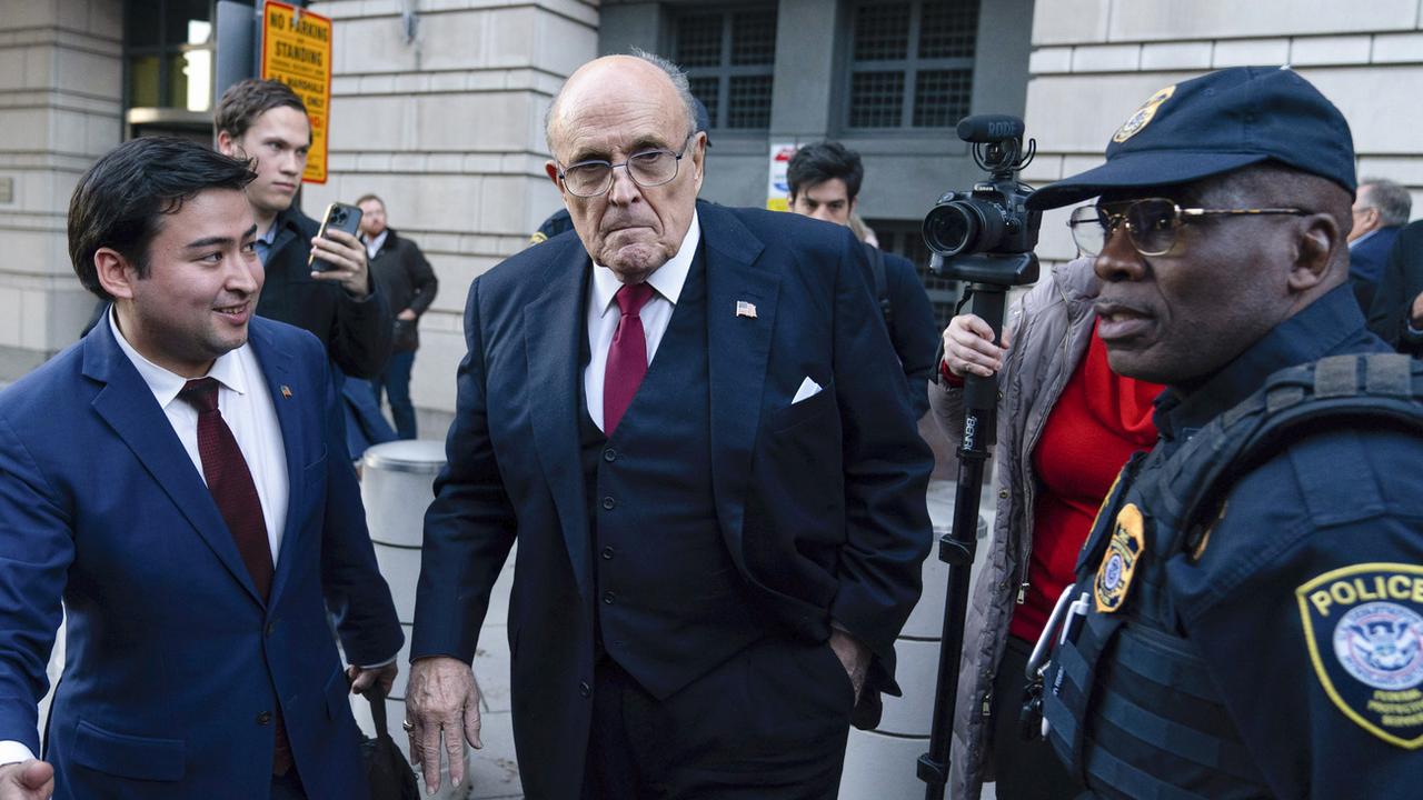 Rudy Giuliani, l'ancien avocat de Donald Trump et ex-maire de New York s'est déclaré en faillite personnelle. [Keystone - Jose Luis Magana]