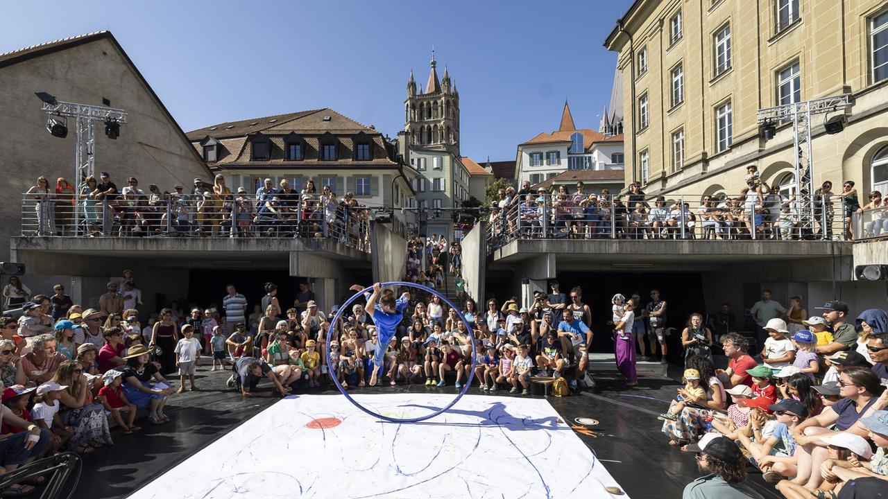 Le Festival de la Cité, à Lausanne, a accueilli plus de 100'000 personnes en six jours. [Keystone - Cyril Zingaro]