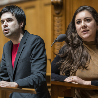 Samuel Bendahan et Samira Marti veulent coprésider le groupe parlementaire du PS. [RTS - Alessandro della Valle / Keystone]