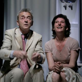 Monique et Roger, alias Claude-Inga Barbey et Patrick Lapp, le duo de "Bergamote". [DR]