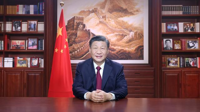 Le président Xi Jinping a justifié sa politique sanitaire dans son discours de Nouvel An. [Keystone - EPA/Xinhua/Ju Peng]