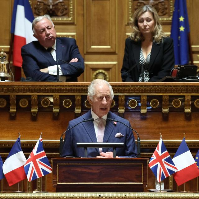 Charles III plaide pour une nouvelle "entente" avec la France sur le climat. [KEYSTONE - EMMANUEL DUNAND]