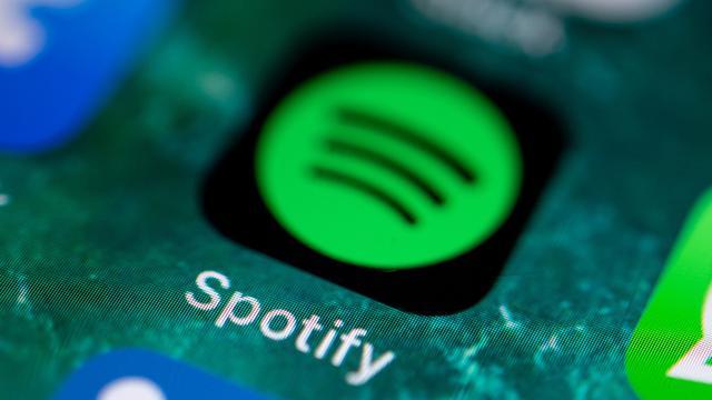 Spotify écope d'une amende de près de 5 millions d'euros. [Keystone - Fabian Sommer]