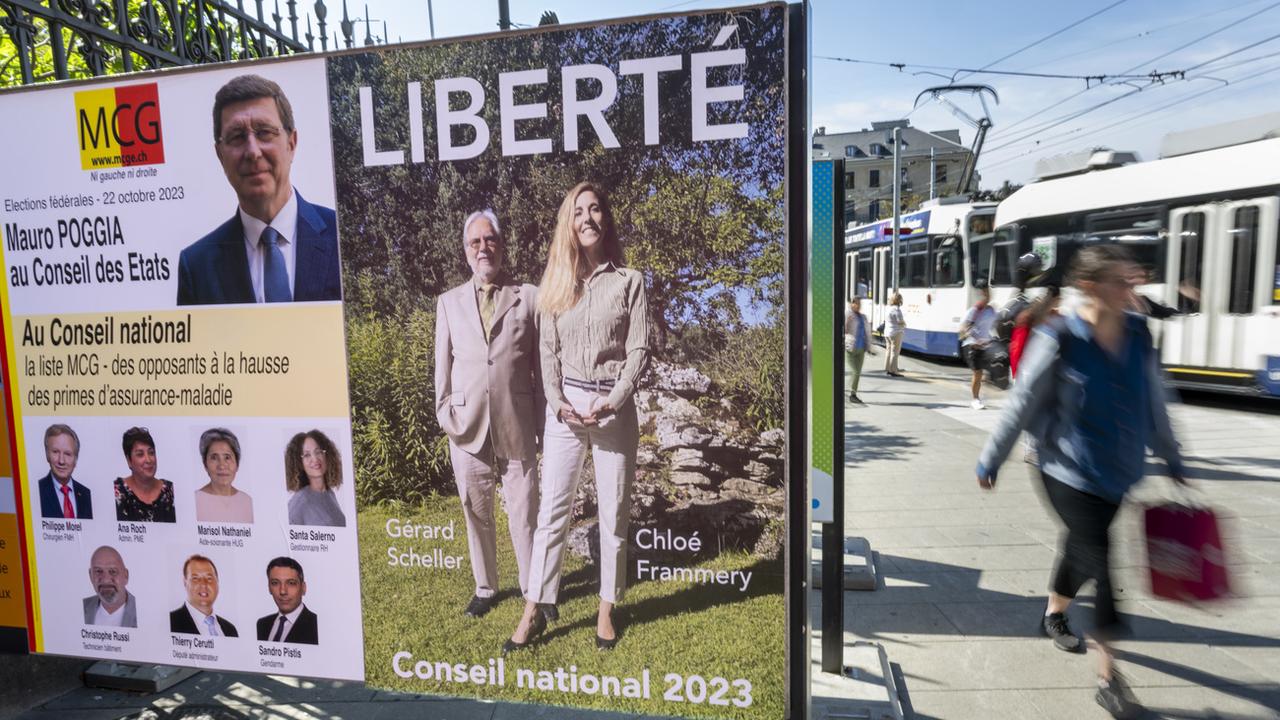 Chloé Frammery s'est présentée au premier tour du Conseil national. [Keystone - Martial Trezzini]