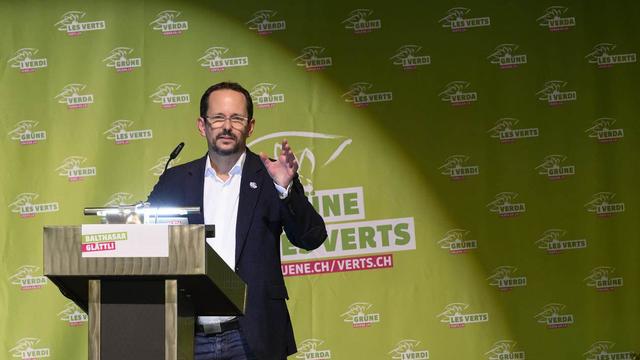 Le président des Vert-e-s Balthasar Glaettli n'exclut pas de démissionner. [Keystone]