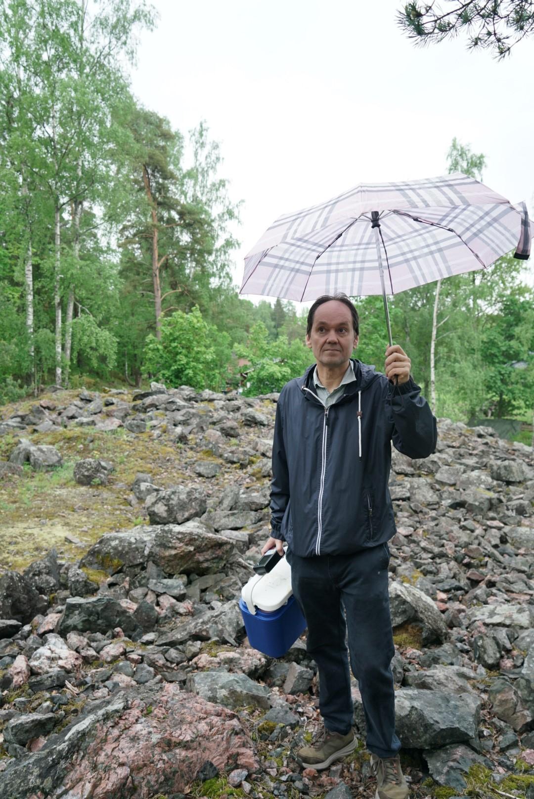 Le biochimiste Jari Natunen, accuse les autorités locales de corruption. Finlande, mai 2023. [RTS - Sophie Iselin]