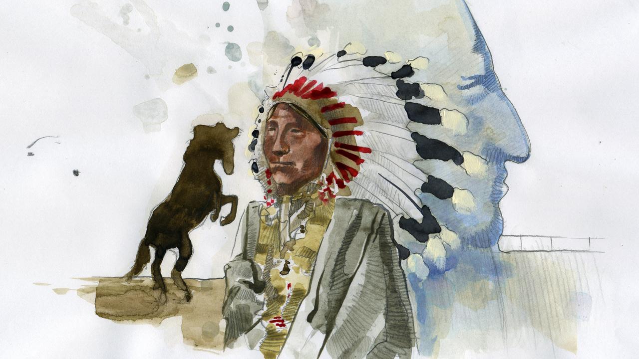 Portrait du chef indien Crazy Horse, membre de la tribu Oglala Lakota. [AFP - Leemage]