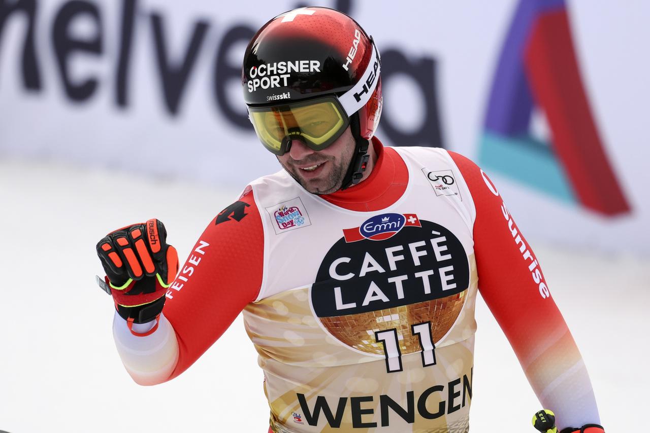 Beat Feuz a vécu sa dernière course à Wengen. [Keystone - Alessandro Trovati]