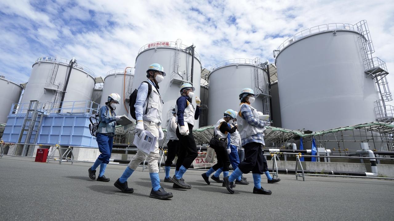 Les journalistes ont été invités à visiter Fukushima pour rassurer la population. [Keystone - AP Photo/Eugene Hoshiko]